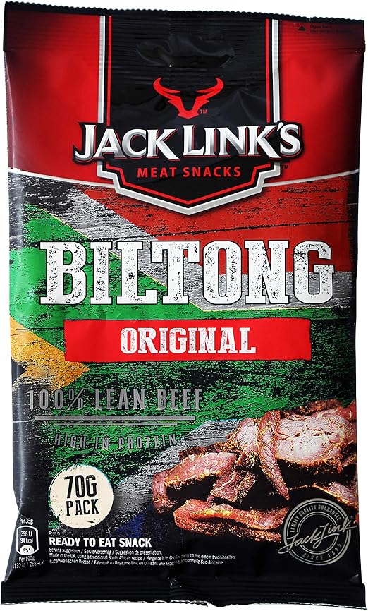 Jack Link's Original Biltong, 70g : Amazon.co.uk: Grocery